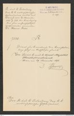 k.k. naturhistorisches Hofmuseum, Intendanzakten 1885-1896 (Hauer), Aktenzahl Z.597/1893, Seite 5